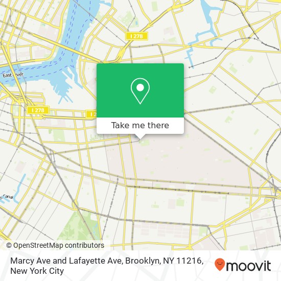Marcy Ave and Lafayette Ave, Brooklyn, NY 11216 map