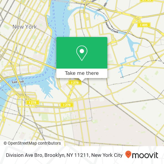 Division Ave Bro, Brooklyn, NY 11211 map