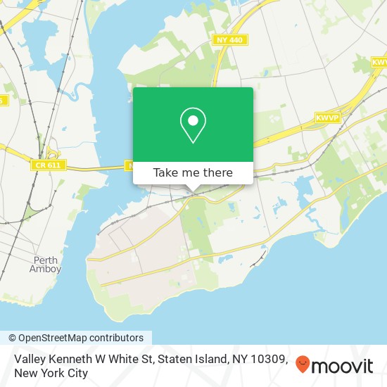 Mapa de Valley Kenneth W White St, Staten Island, NY 10309