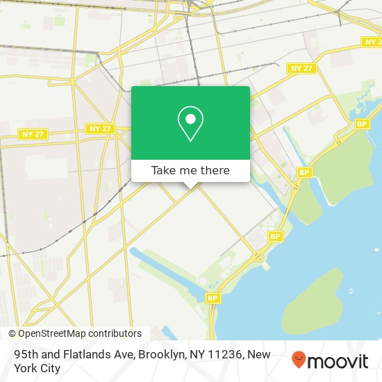 Mapa de 95th and Flatlands Ave, Brooklyn, NY 11236