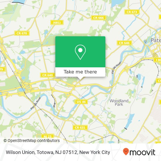 Mapa de Wilson Union, Totowa, NJ 07512