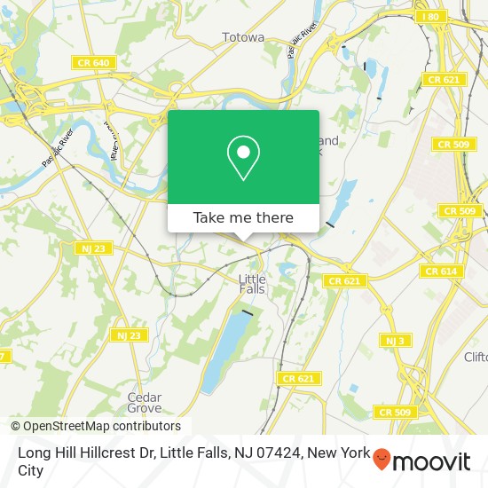 Long Hill Hillcrest Dr, Little Falls, NJ 07424 map
