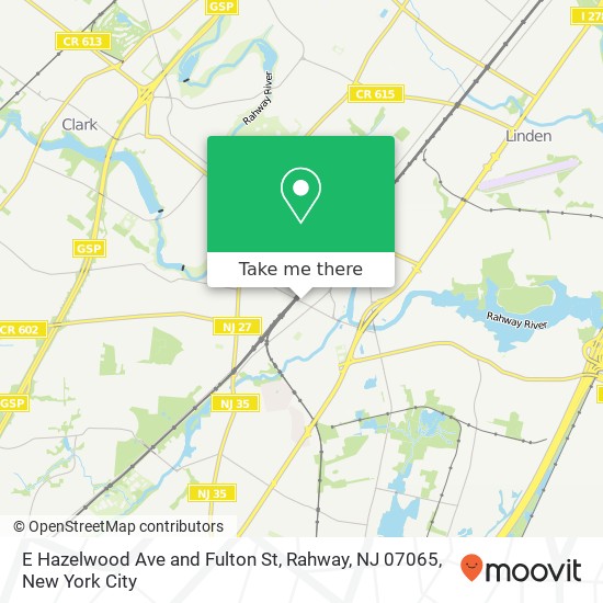 E Hazelwood Ave and Fulton St, Rahway, NJ 07065 map