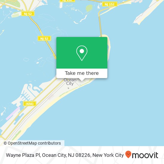 Mapa de Wayne Plaza Pl, Ocean City, NJ 08226