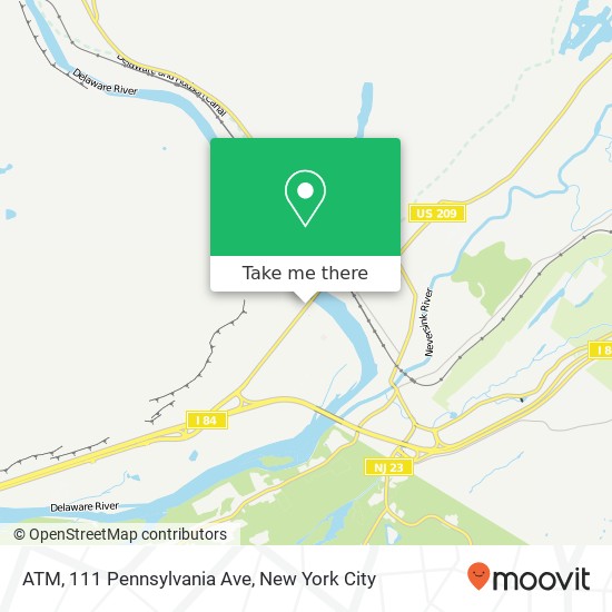 ATM, 111 Pennsylvania Ave map