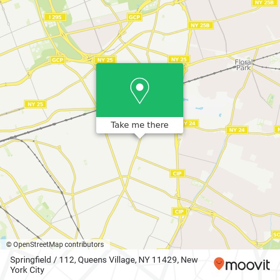 Mapa de Springfield / 112, Queens Village, NY 11429