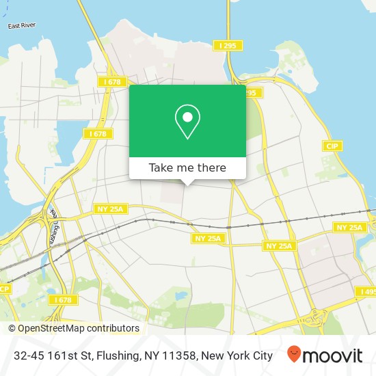 Mapa de 32-45 161st St, Flushing, NY 11358