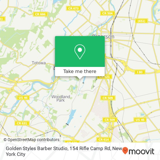 Golden Styles Barber Studio, 154 Rifle Camp Rd map