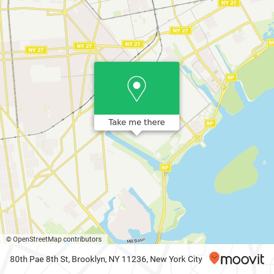 Mapa de 80th Pae 8th St, Brooklyn, NY 11236
