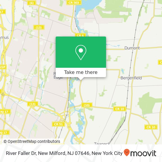 River Faller Dr, New Milford, NJ 07646 map
