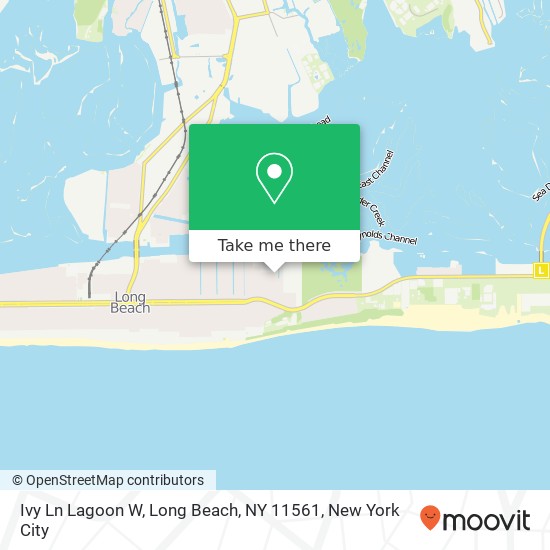 Mapa de Ivy Ln Lagoon W, Long Beach, NY 11561