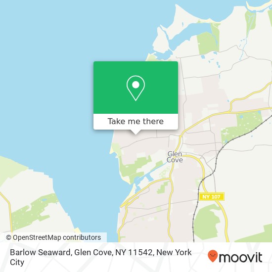 Mapa de Barlow Seaward, Glen Cove, NY 11542