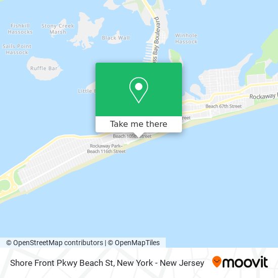 Mapa de Shore Front Pkwy Beach St