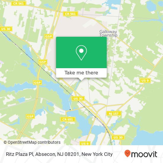 Ritz Plaza Pl, Absecon, NJ 08201 map