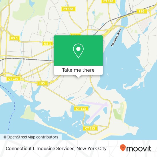 Connecticut Limousine Services map