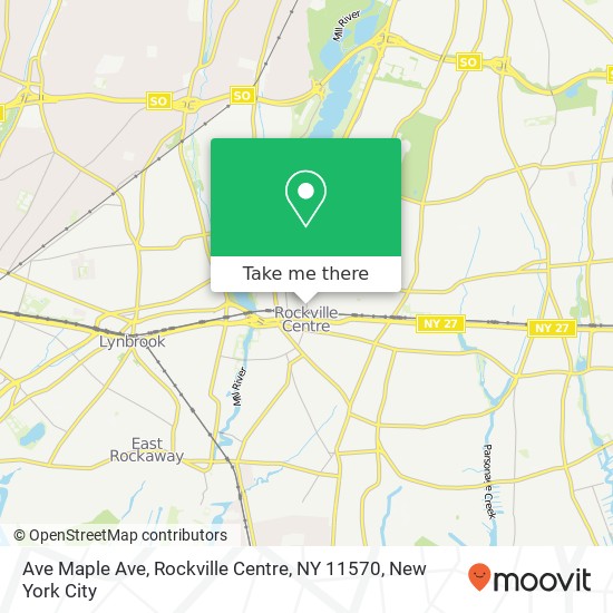 Mapa de Ave Maple Ave, Rockville Centre, NY 11570
