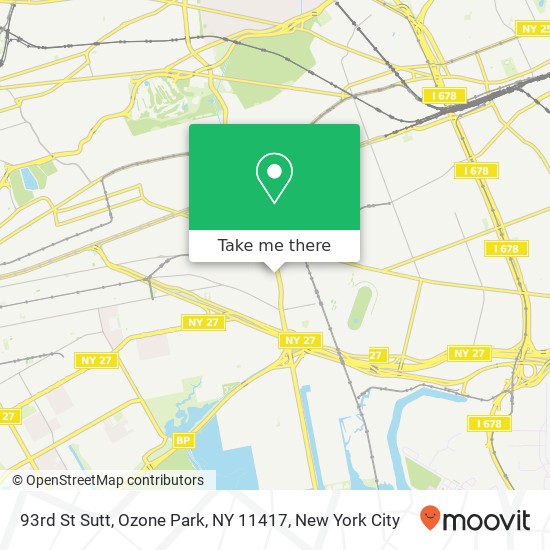 Mapa de 93rd St Sutt, Ozone Park, NY 11417