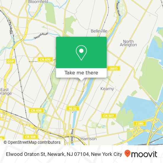 Elwood Oraton St, Newark, NJ 07104 map
