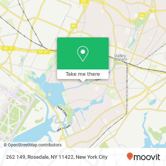 Mapa de 262 149, Rosedale, NY 11422