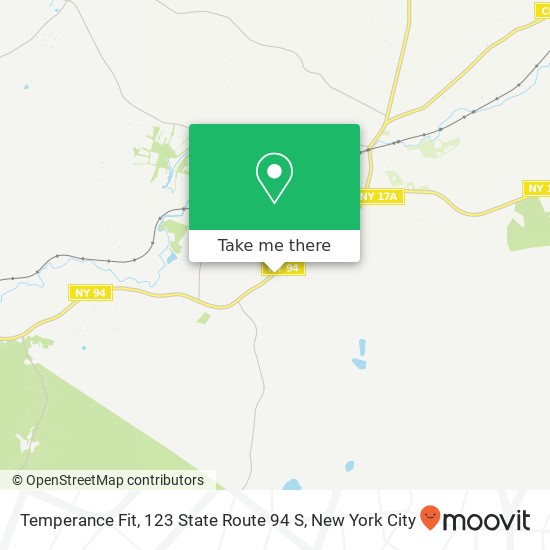 Mapa de Temperance Fit, 123 State Route 94 S