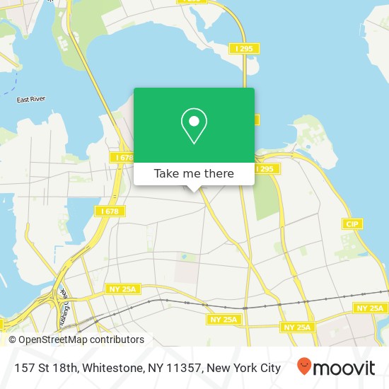 Mapa de 157 St 18th, Whitestone, NY 11357