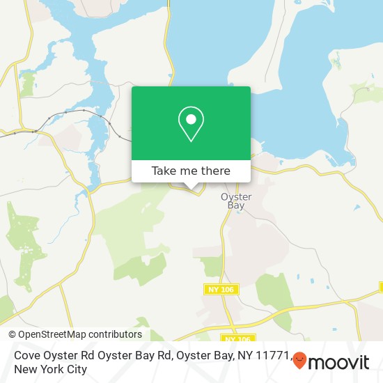 Mapa de Cove Oyster Rd Oyster Bay Rd, Oyster Bay, NY 11771
