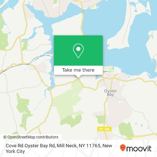 Cove Rd Oyster Bay Rd, Mill Neck, NY 11765 map