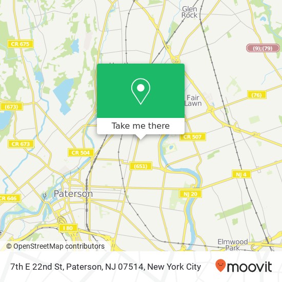 7th E 22nd St, Paterson, NJ 07514 map