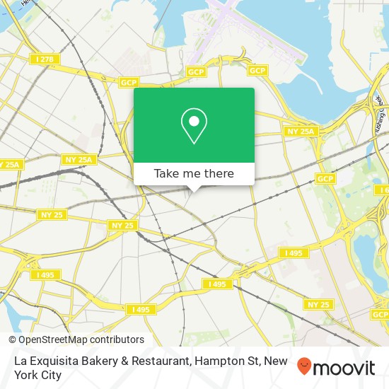 Mapa de La Exquisita Bakery & Restaurant, Hampton St