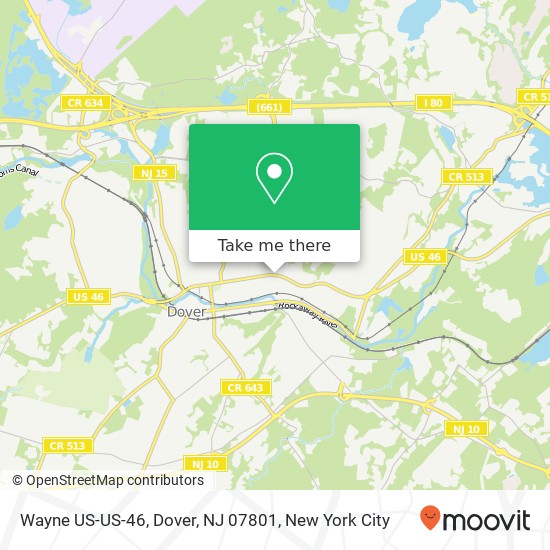 Mapa de Wayne US-US-46, Dover, NJ 07801