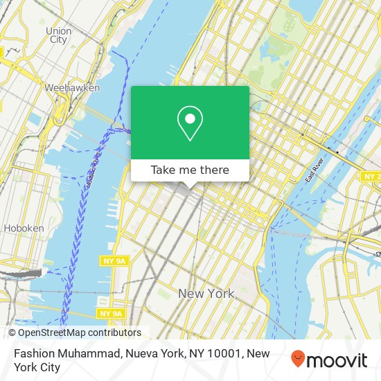 Fashion Muhammad, Nueva York, NY 10001 map