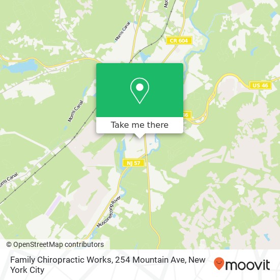 Mapa de Family Chiropractic Works, 254 Mountain Ave