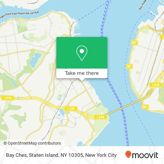 Mapa de Bay Ches, Staten Island, NY 10305