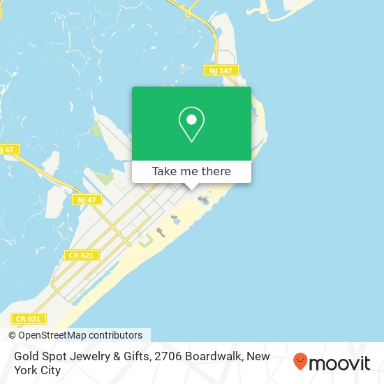 Gold Spot Jewelry & Gifts, 2706 Boardwalk map