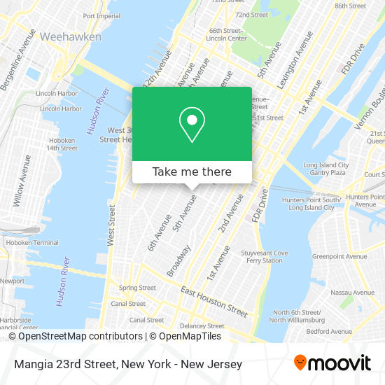 Mapa de Mangia 23rd Street