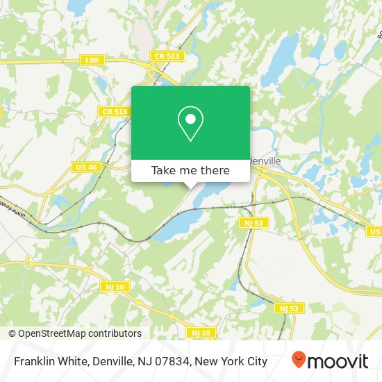 Mapa de Franklin White, Denville, NJ 07834