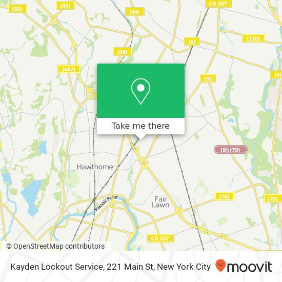 Mapa de Kayden Lockout Service, 221 Main St