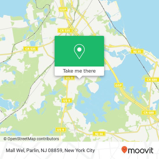 Mapa de Mall Wel, Parlin, NJ 08859