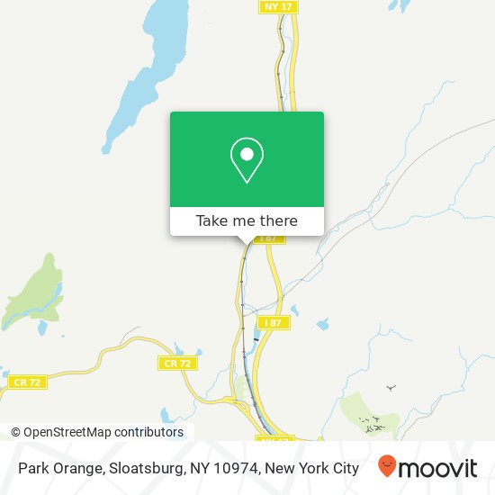 Mapa de Park Orange, Sloatsburg, NY 10974