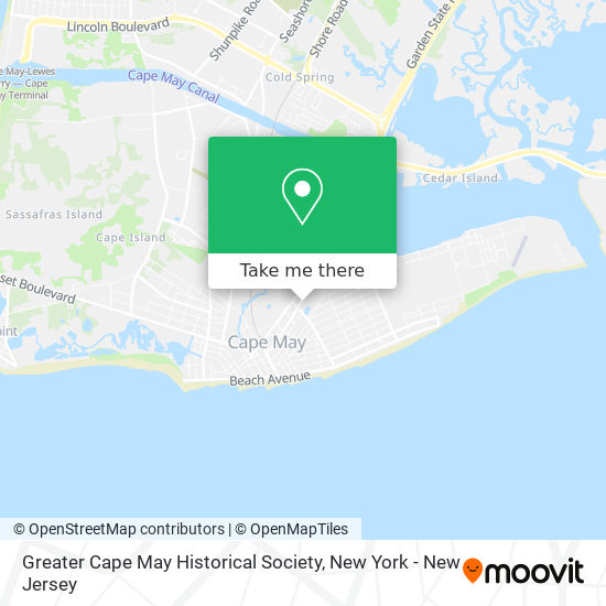 Greater Cape May Historical Society map