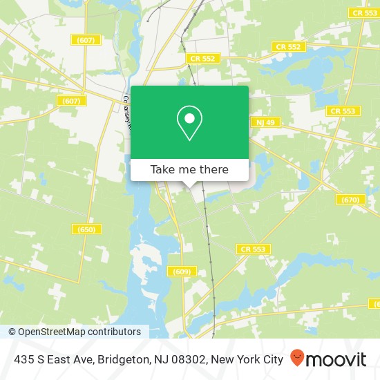 435 S East Ave, Bridgeton, NJ 08302 map