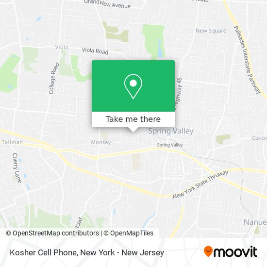 Kosher Cell Phone map