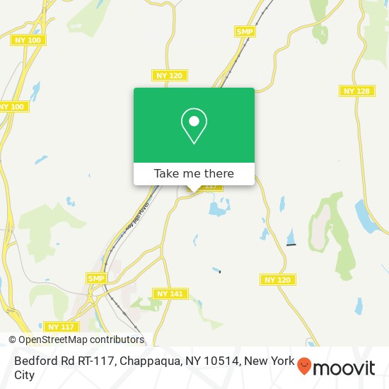 Mapa de Bedford Rd RT-117, Chappaqua, NY 10514