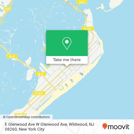 E Glenwood Ave W Glenwood Ave, Wildwood, NJ 08260 map