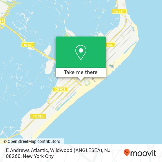 E Andrews Atlantic, Wildwood (ANGLESEA), NJ 08260 map