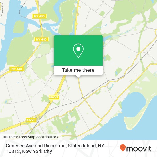 Mapa de Genesee Ave and Richmond, Staten Island, NY 10312