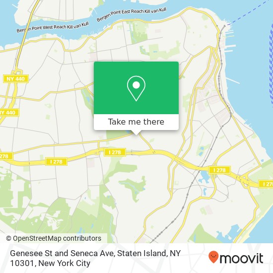 Genesee St and Seneca Ave, Staten Island, NY 10301 map