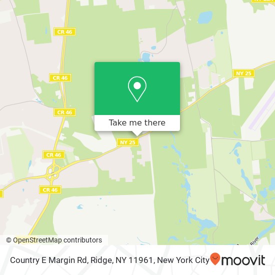 Country E Margin Rd, Ridge, NY 11961 map