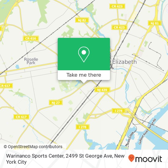 Warinanco Sports Center, 2499 St George Ave map