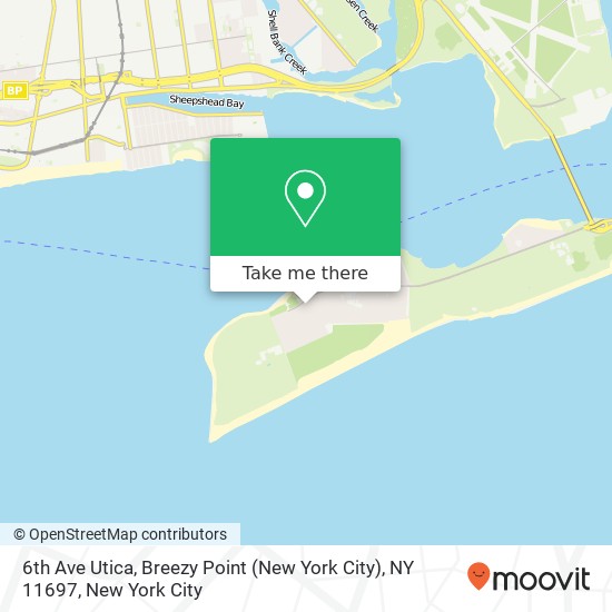 6th Ave Utica, Breezy Point (New York City), NY 11697 map